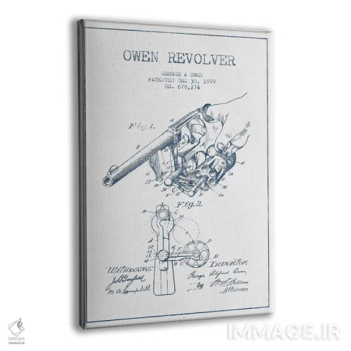 تابلو طرح پتنت رولور جورج آ. اوون (با جوهر) اثر پیکسل کهنه (استودیو/نام هنری) - نمای پرسپکتیو محصول