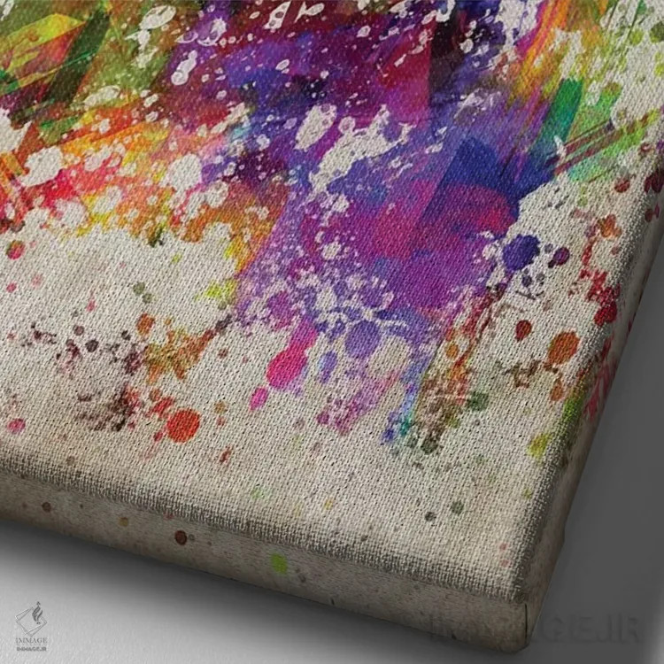 تابلو مدونا (خواننده و بازیگر) اثر پیکسل کهنه (استودیو/نام هنری) - نمای نزدیک بافت بوم