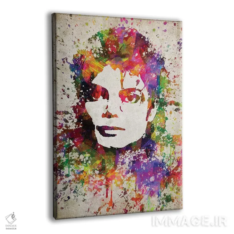 تابلو مایکل جکسون (خواننده و رقصنده) اثر پیکسل کهنه (استودیو/نام هنری) - نمای پرسپکتیو محصول