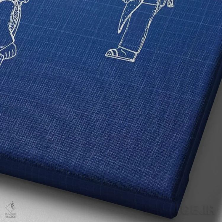 تابلو طرح پتنت فیگور اکشن اوگنات اس. فریبورن، جی. لوکاس و آر. مککواری (شبکه آبی) (شخصیت جنگ ستارگان) اثر پیکسل کهنه (استودیو/نام هنری) - نمای نزدیک بافت بوم