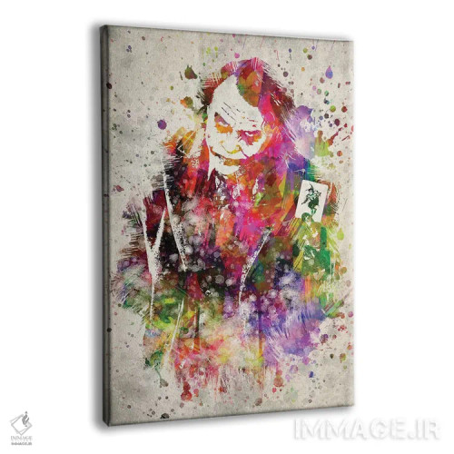 تابلو جوکر (هیث لجر) اثر پیکسل کهنه (استودیو/نام هنری) - نمای پرسپکتیو محصول