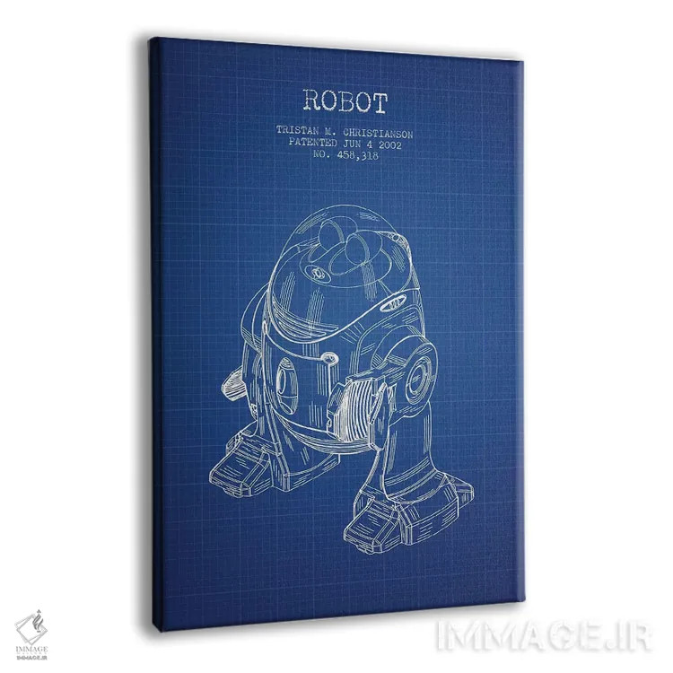 تابلو طرح پتنت ربات تریستان ام. کریستیانسون (شبکه آبی) اثر پیکسل کهنه (استودیو/نام هنری) - نمای پرسپکتیو محصول