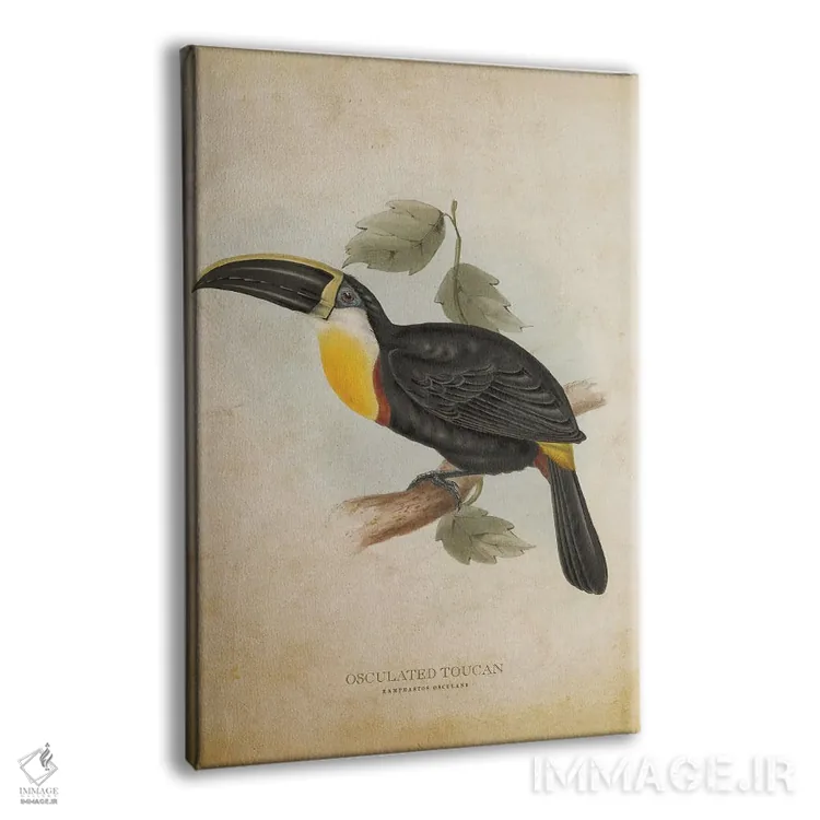 تابلو توقان حلقهدار (وینتیج) اثر پیکسل کهنه (استودیو/نام هنری) - نمای پرسپکتیو محصول