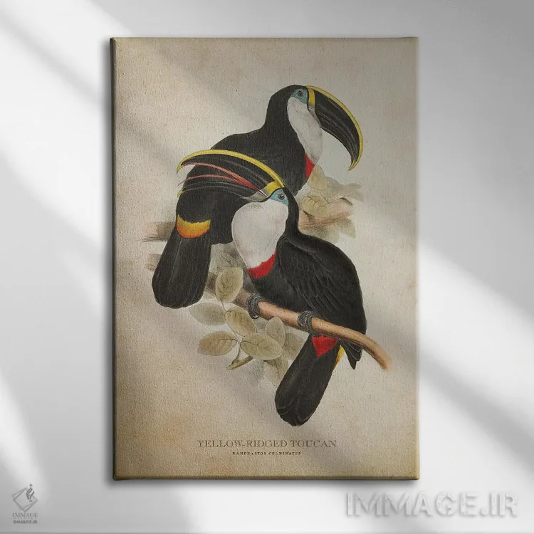 تابلو توقان تاجزرد (وینتیج) اثر پیکسل کهنه (استودیو/نام هنری) - نمای روبهرو روی دیوار