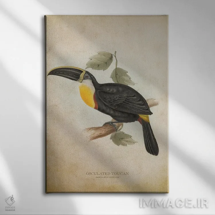 تابلو توقان حلقهدار (وینتیج) اثر پیکسل کهنه (استودیو/نام هنری) - نمای روبهرو روی دیوار