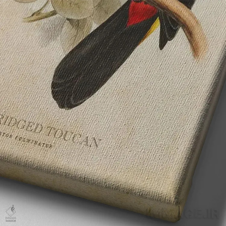 تابلو توقان تاجزرد (وینتیج) اثر پیکسل کهنه (استودیو/نام هنری) - نمای نزدیک بافت بوم