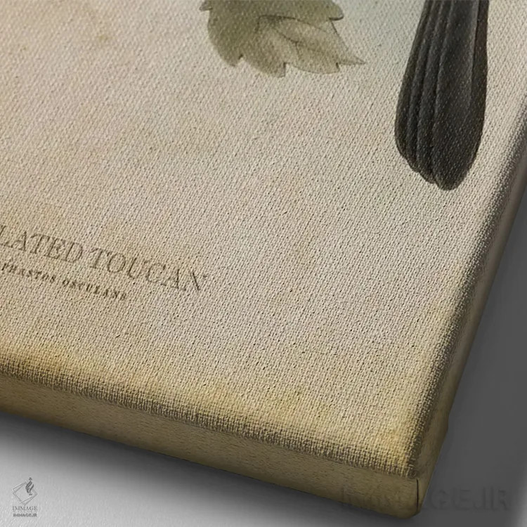 تابلو توقان حلقهدار (وینتیج) اثر پیکسل کهنه (استودیو/نام هنری) - نمای نزدیک بافت بوم