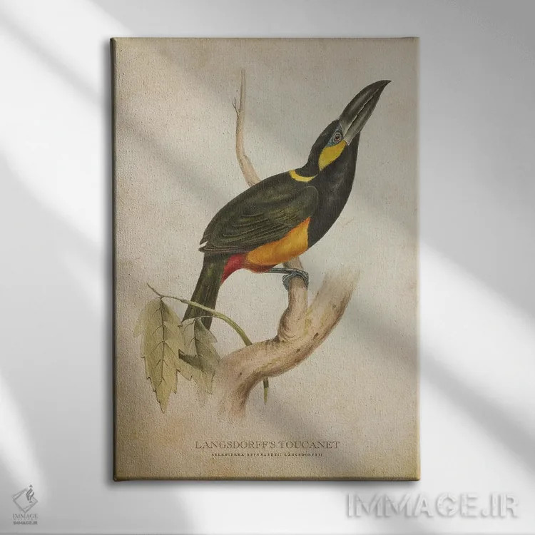 تابلو توقانه لنگسدورف (وینتیج) اثر پیکسل کهنه (استودیو/نام هنری) - نمای روبهرو روی دیوار