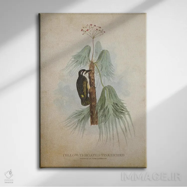 تابلو تینکربرد گلویزرد (وینتیج) اثر پیکسل کهنه (استودیو/نام هنری) - نمای روبهرو روی دیوار