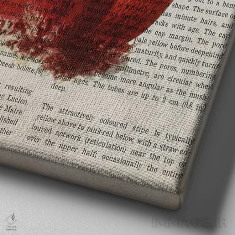 تابلو قارچ کالوبولتوس کالوپوس اثر پیکسل کهنه (استودیو/نام هنری) - نمای نزدیک بافت بوم