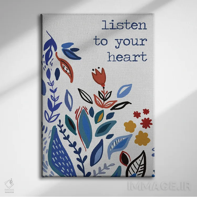 تابلو به قلبت گوش کن اثر آنی دل سول - نمای روبهرو روی دیوار
