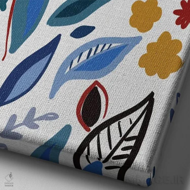 تابلو به قلبت گوش کن اثر آنی دل سول - نمای نزدیک بافت بوم