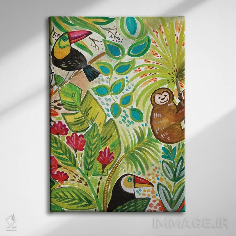 تابلو به سوی مناطق گرمسیری ۱ اثر آنی دل سول - نمای روبهرو روی دیوار