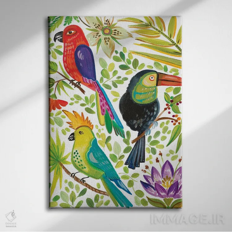 تابلو به سوی مناطق گرمسیری ۲ اثر آنی دل سول - نمای روبهرو روی دیوار
