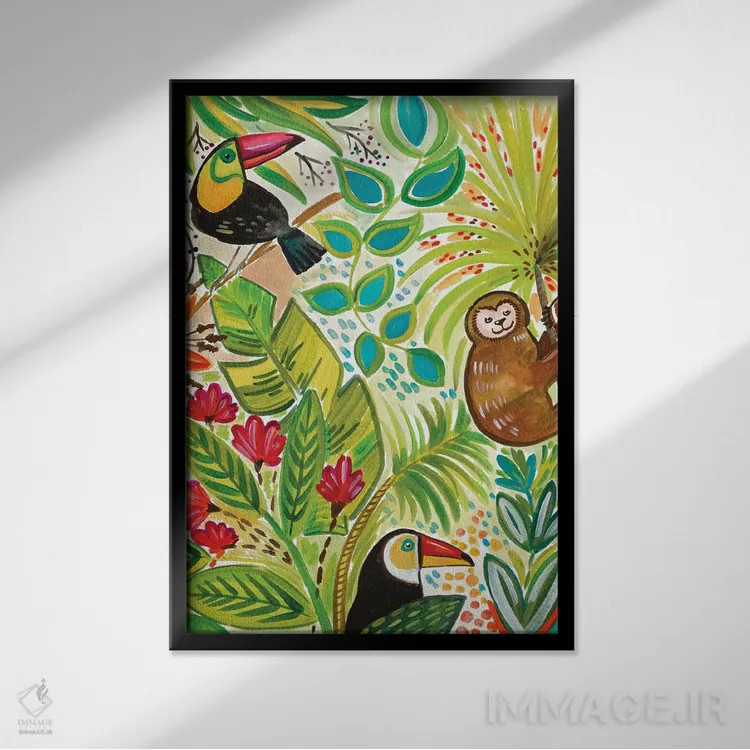 تابلو به سوی مناطق گرمسیری ۱ اثر آنی دل سول - نمای قابدار مشکی