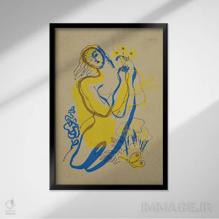 تابلو Not For Weapons,به دنبال گلها باش، نه سلاحها اثر آلساندرو دلا توره - نمای قابدار مشکی