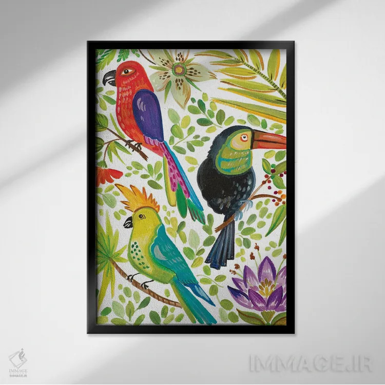 تابلو به سوی مناطق گرمسیری ۲ اثر آنی دل سول - نمای قابدار مشکی