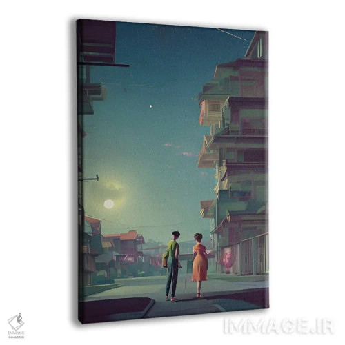 تابلو صحنهی روزهای خوش گذشته ۲ اثر آلساندرو دلا توره - نمای پرسپکتیو محصول