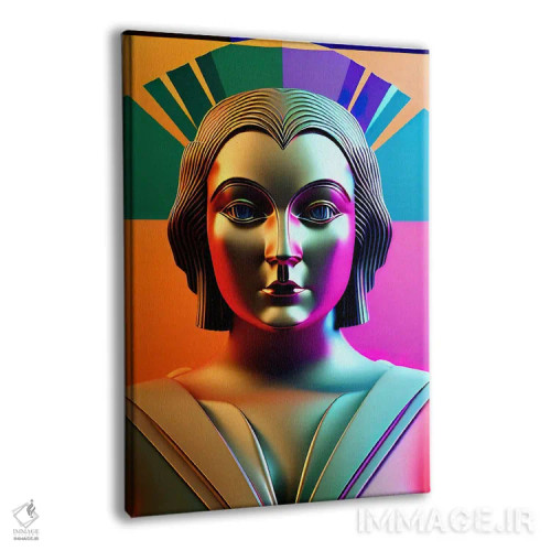 تابلو آرت دکو سایبری هوش مصنوعی ۲ اثر آلساندرو دلا توره - نمای پرسپکتیو محصول