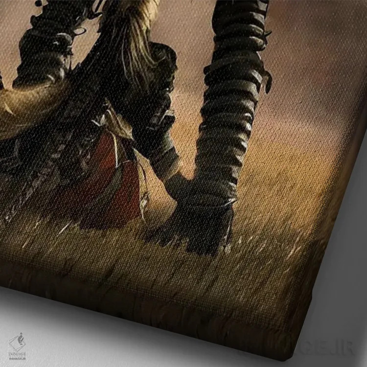 تابلو دزد دریایی استیمپانک بعدی هوش مصنوعی اثر آلساندرو دلا توره - نمای نزدیک بافت بوم