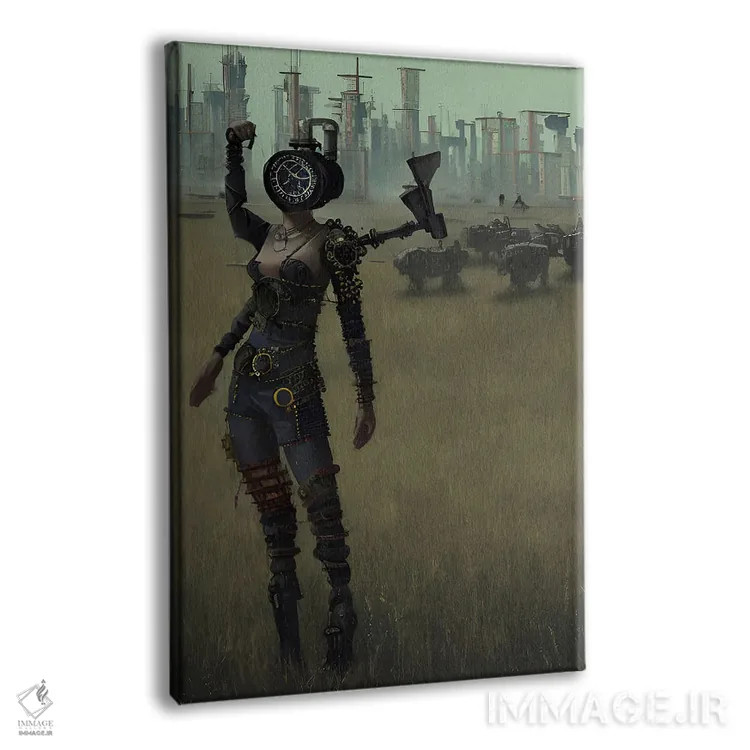 تابلو دروگر سایبرپانک هوش مصنوعی اثر آلساندرو دلا توره - نمای پرسپکتیو محصول