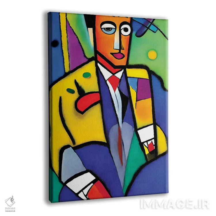 تابلو مرد به سبک پیکاسو اثر آلساندرو دلا توره - نمای پرسپکتیو محصول