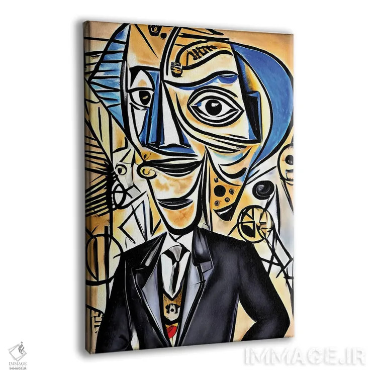 تابلو وکیل به سبک پیکاسو اثر آلساندرو دلا توره - نمای پرسپکتیو محصول