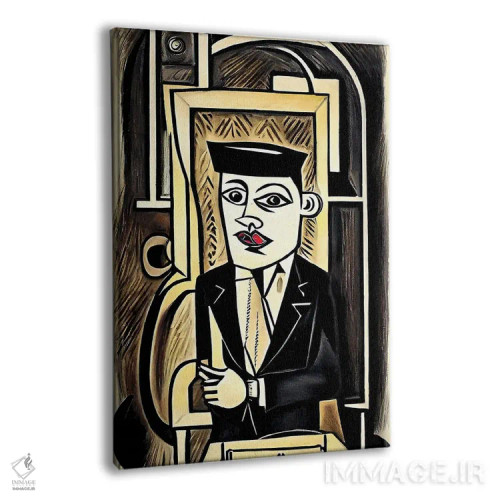 تابلو دفتردار به سبک پیکاسو اثر آلساندرو دلا توره - نمای پرسپکتیو محصول