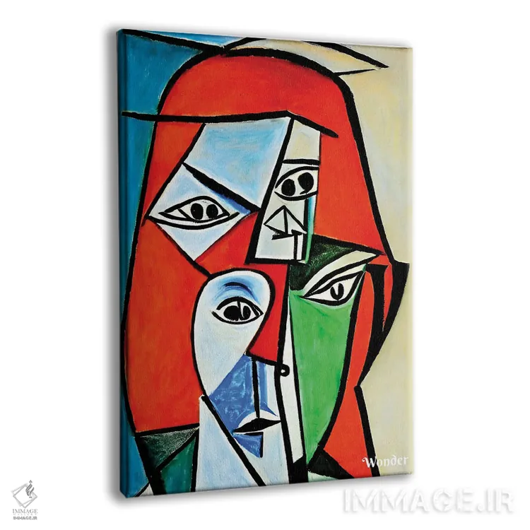 تابلو زن کارگر به سبک پیکاسو اثر آلساندرو دلا توره - نمای پرسپکتیو محصول