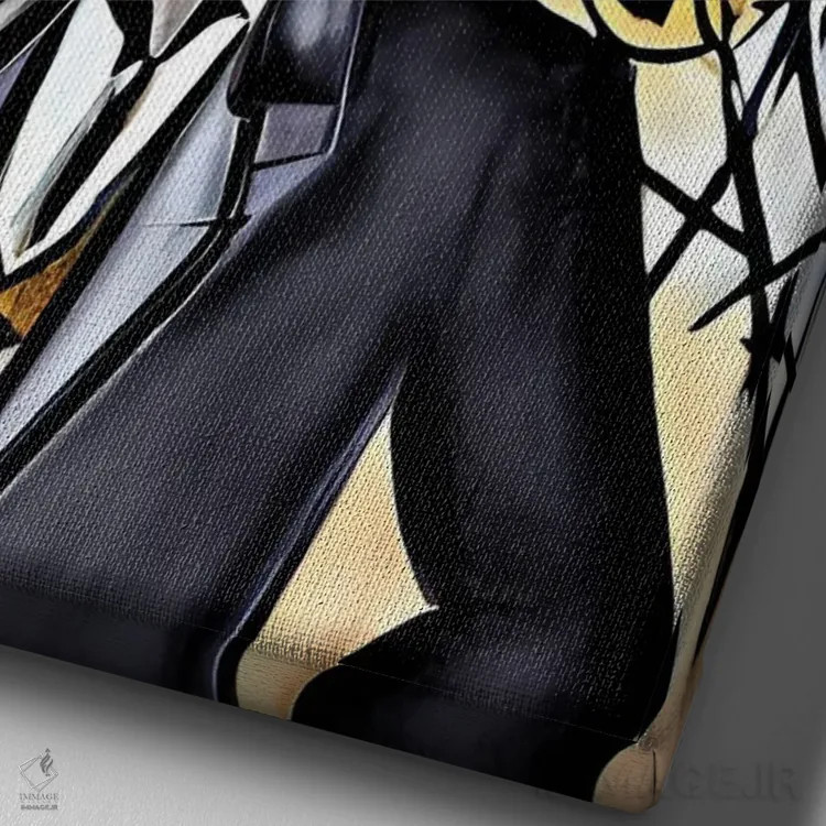 تابلو وکیل به سبک پیکاسو اثر آلساندرو دلا توره - نمای نزدیک بافت بوم