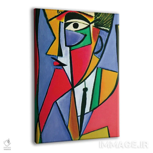 تابلو مرد کارگر به سبک پیکاسو اثر آلساندرو دلا توره - نمای پرسپکتیو محصول