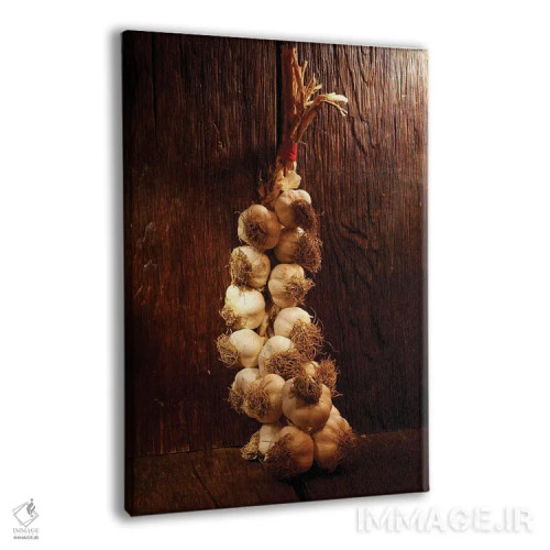 تابلو سبد پیاز روی میز چوبی اثر آلساندرو دلا توره - نمای پرسپکتیو محصول