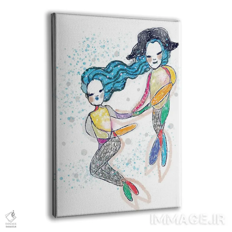 تابلو دزد دریایی و پری دریایی اثر آلساندرو دلا توره - نمای پرسپکتیو محصول