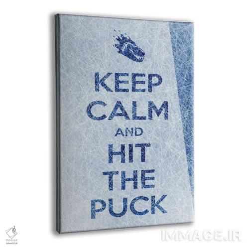 تابلو آرام باش و دیسک هاکی را بزن (فرمت عمودی) اثر آلساندرو دلا توره - نمای پرسپکتیو محصول