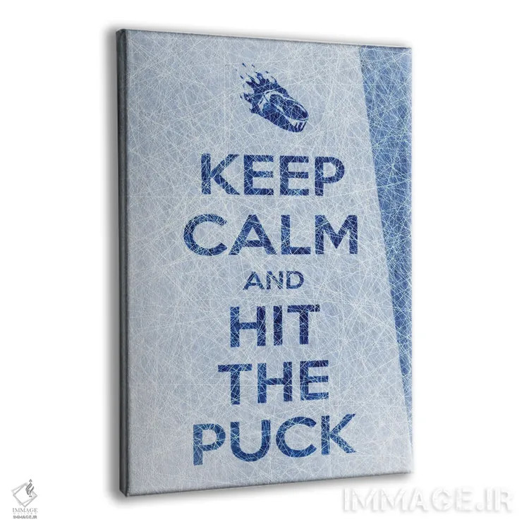 تابلو آرام باش و دیسک هاکی را بزن (فرمت عمودی) اثر آلساندرو دلا توره - نمای پرسپکتیو محصول