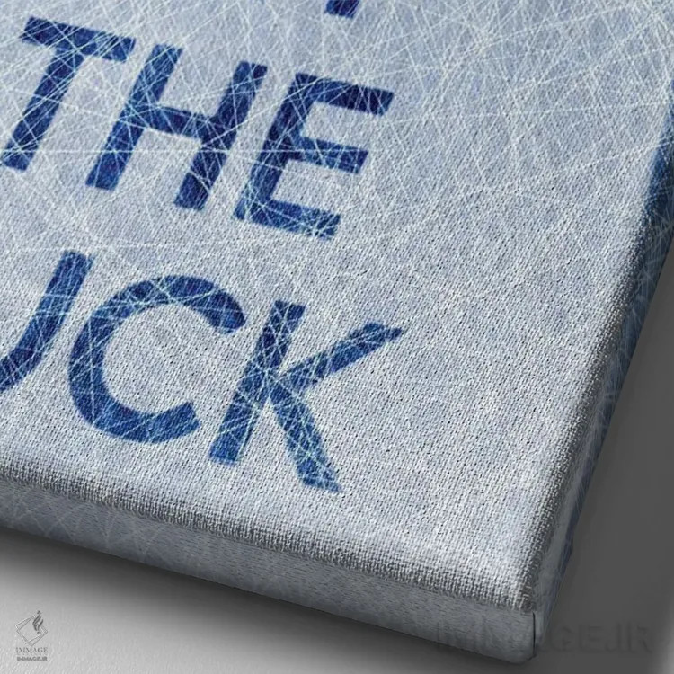 تابلو آرام باش و دیسک هاکی را بزن (فرمت عمودی) اثر آلساندرو دلا توره - نمای نزدیک بافت بوم