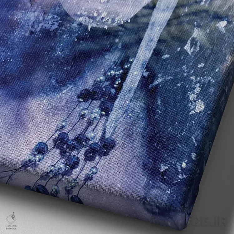 تابلو دانیلا یخزده اثر آلساندرو دلا توره - نمای نزدیک بافت بوم