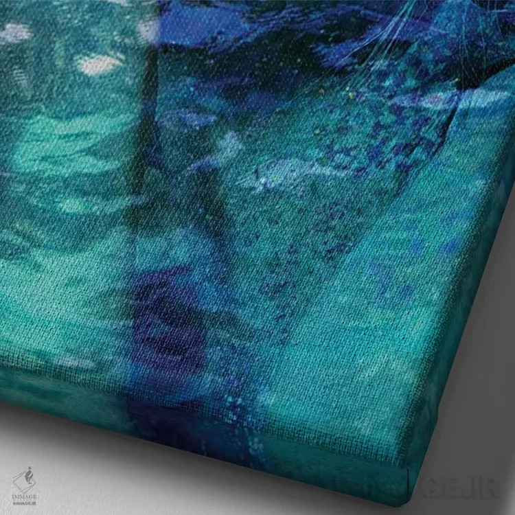 تابلو باورا پری دریایی اثر آلساندرو دلا توره - نمای نزدیک بافت بوم