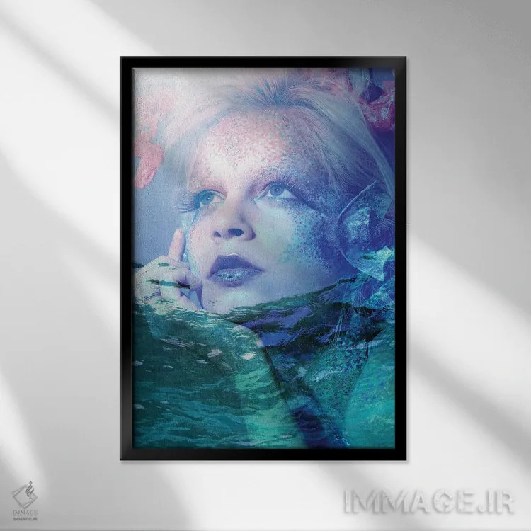 تابلو باورا پری دریایی اثر آلساندرو دلا توره - نمای قابدار مشکی