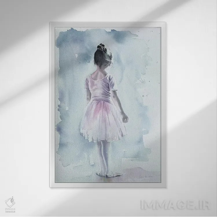 تابلو زمان رفتن فرا رسیده است اثر ایمی دل واله - نمای قابدار سفید