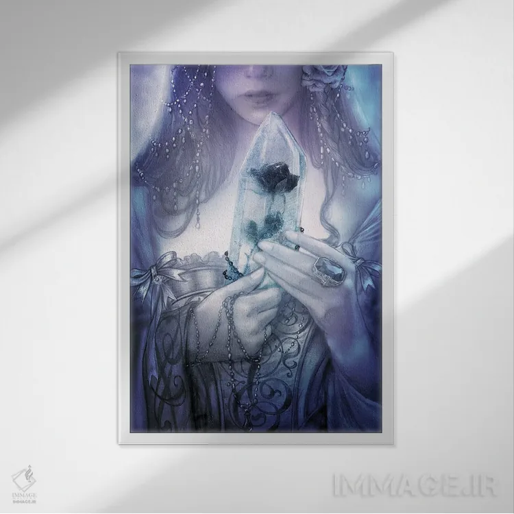 تابلو گل رز سوالبارد اثر آلکمی انگلند (استودیو هنری انگلیسی) - نمای قابدار سفید