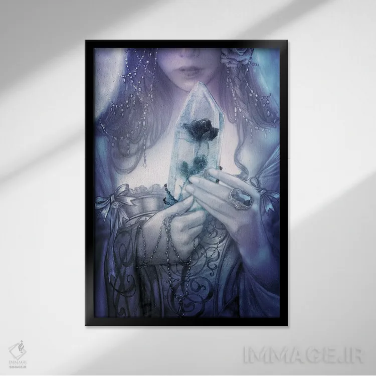 تابلو گل رز سوالبارد اثر آلکمی انگلند (استودیو هنری انگلیسی) - نمای قابدار مشکی