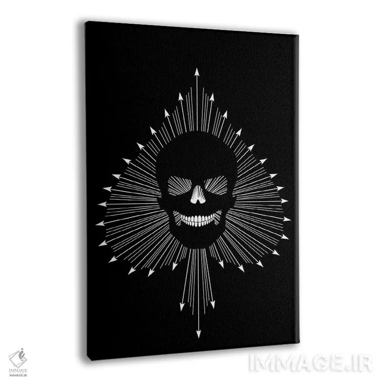 تابلو جمجمه برنده (آس) اثر آلکمی انگلند (استودیو هنری انگلیسی) - نمای پرسپکتیو محصول