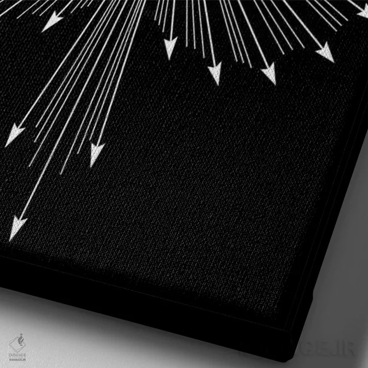 تابلو جمجمه برنده (آس) اثر آلکمی انگلند (استودیو هنری انگلیسی) - نمای نزدیک بافت بوم