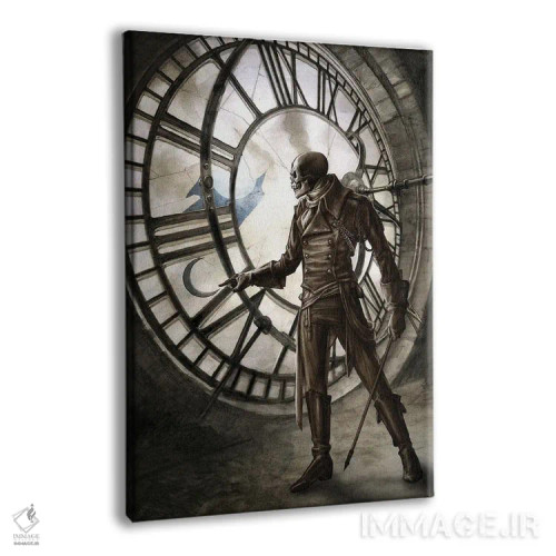 تابلو زمان مرگ (واژه لاتین) اثر آلکمی انگلند (استودیو هنری انگلیسی) - نمای پرسپکتیو محصول