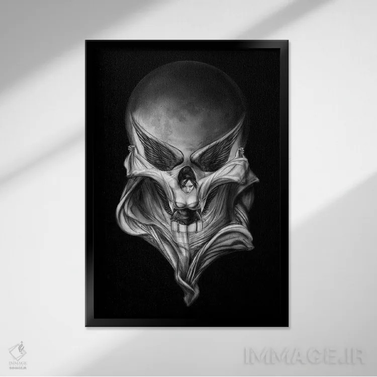 تابلو معمای مرگ اثر آلکمی انگلند (استودیو هنری انگلیسی) - نمای قابدار مشکی