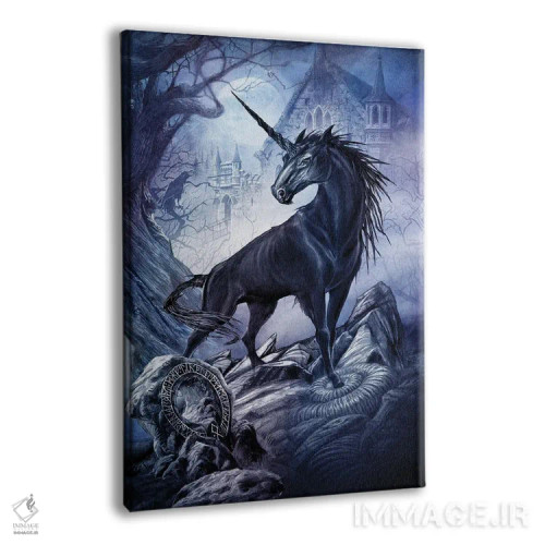 تابلو نوتیکورن (اسب شاخدار شب) اثر آلکمی انگلند (استودیو هنری انگلیسی) - نمای پرسپکتیو محصول