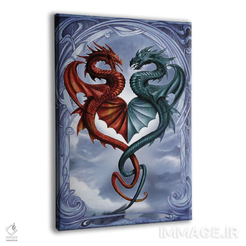 تابلو قرار پنهانی اژدهایی اثر آلکمی انگلند (استودیو هنری انگلیسی) - نمای پرسپکتیو محصول