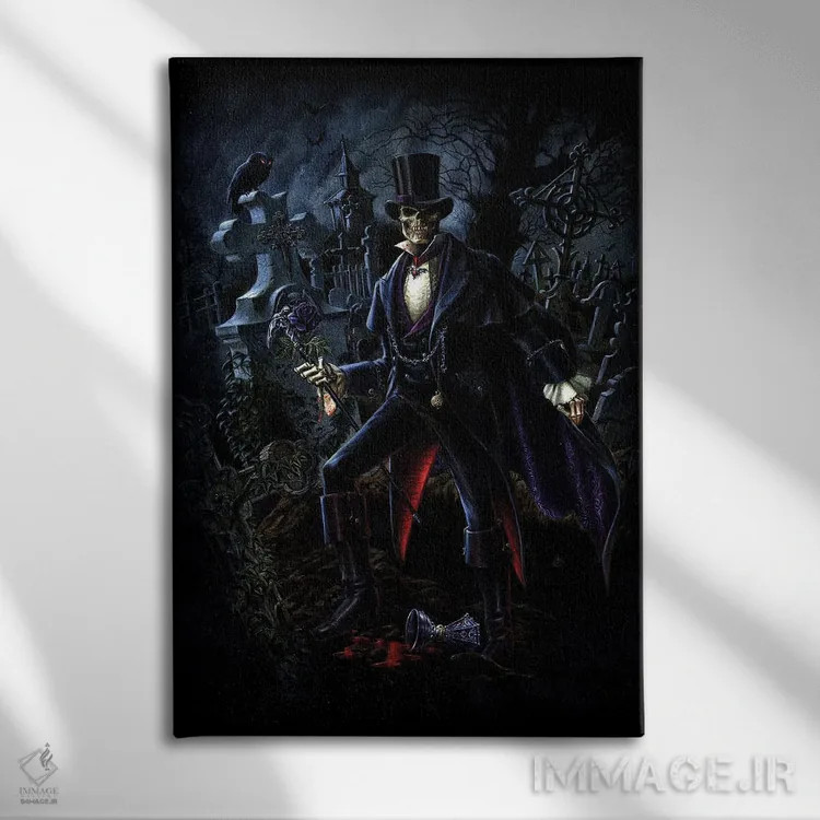 تابلو در باغ ارواح اثر آلکمی انگلند (استودیو هنری انگلیسی) - نمای روبهرو روی دیوار