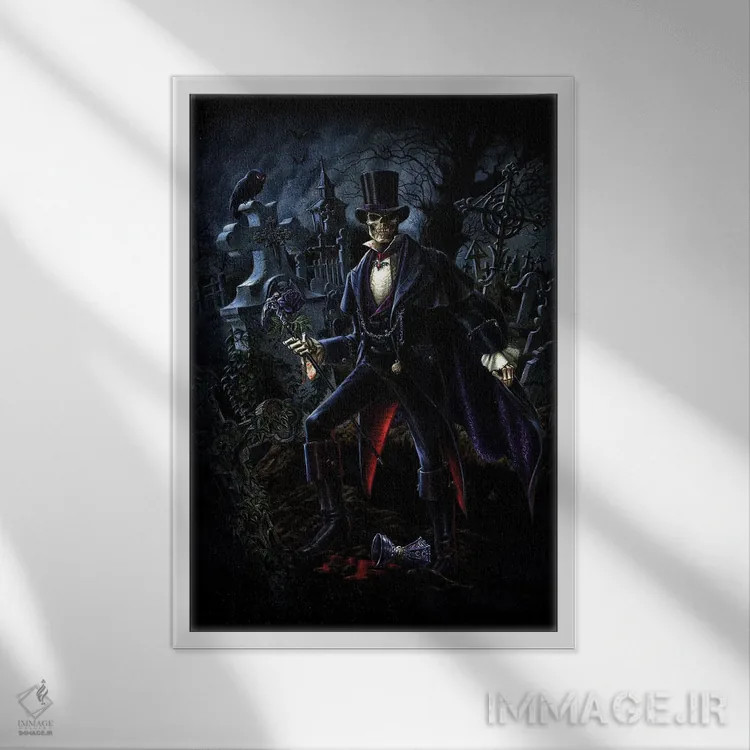 تابلو در باغ ارواح اثر آلکمی انگلند (استودیو هنری انگلیسی) - نمای قابدار سفید